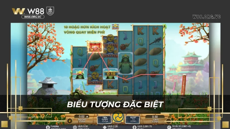 Age of Ronin – Trò Chơi Slot Nổ Jackpot W88 Mới Nhất 2026 3 Các tính năng đặt biệt trong Age of Ronin