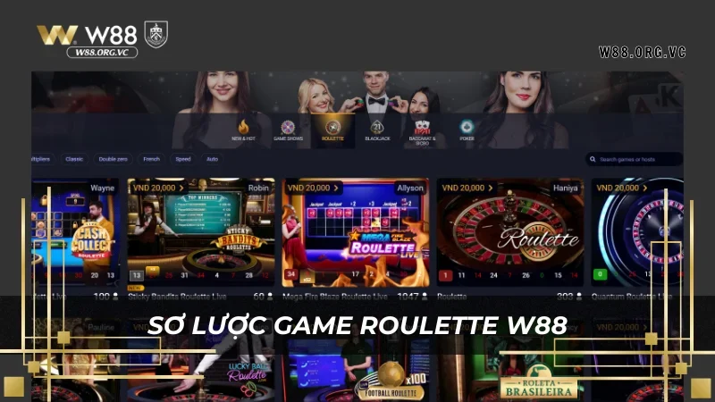Roulette tại W88 – Trải Nghiệm Bàn Quay Hái Ra Tiền 1 Sơ lược các biến thể game roulette có tại W88