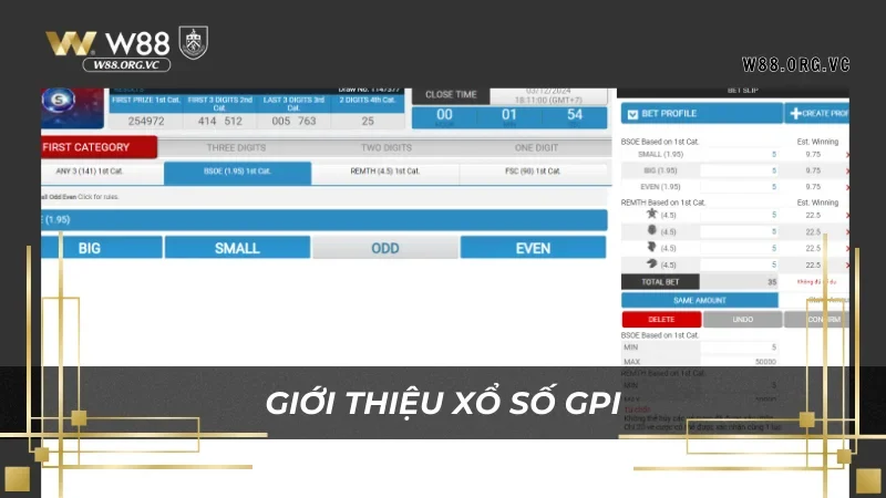 Xổ Số GPI W88: Luật Chơi, Bí Quyết, Và Cơ Hội Trúng Lớn 1 Điểm qua các biến thể phổ biến của Xổ số GPI