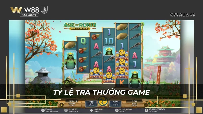 Age of Ronin – Trò Chơi Slot Nổ Jackpot W88 Mới Nhất 2026 4 W88 có mức trả thưởng hậu hĩnh cho bộ môn này
